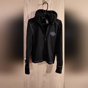 Harley-Davidson® Men's Becher Garage Jacket Coat Zip Front, Black.